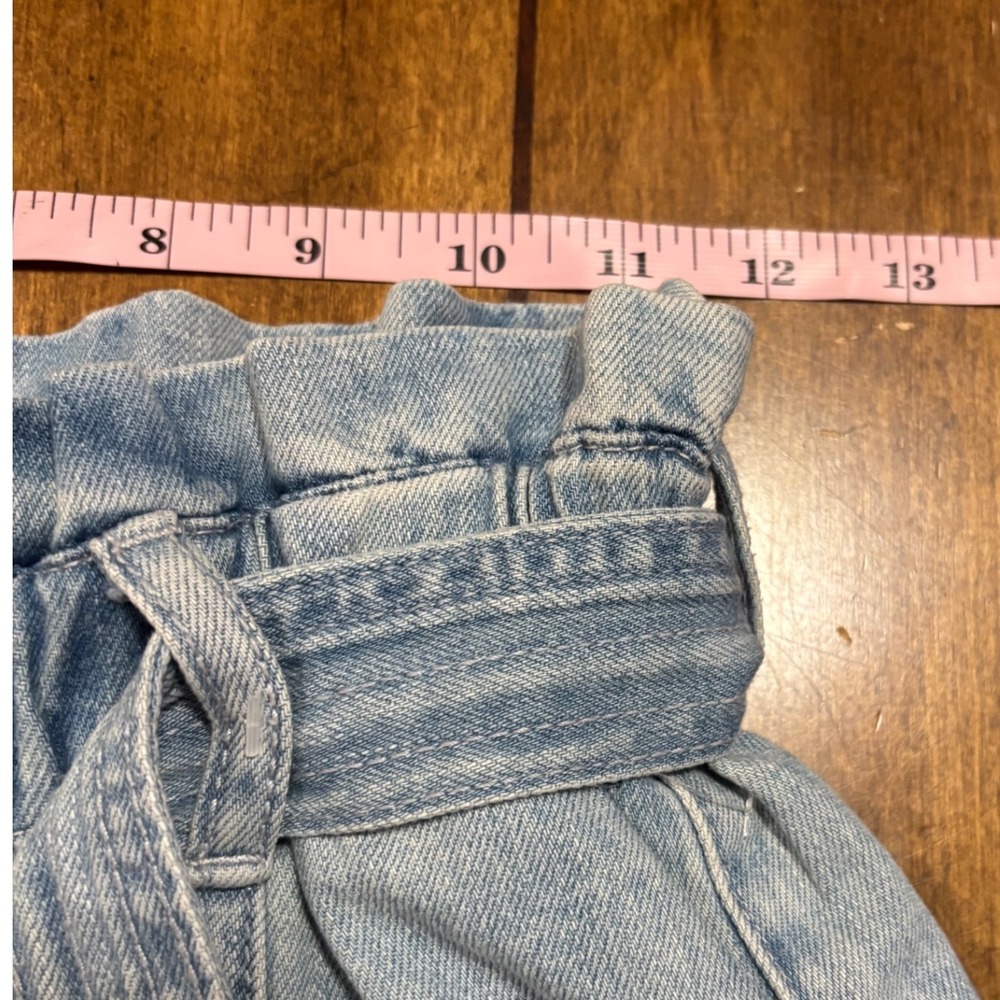 Blank NYC Womens Size 25 Light Wash High Rise Paper Bag Waist Jeans NWOT - Picture 9 of 11